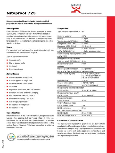 nitoproof 725 pdf.